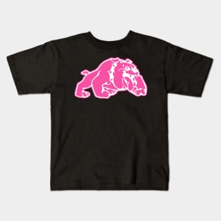 Pink Bulldog Kids T-Shirt